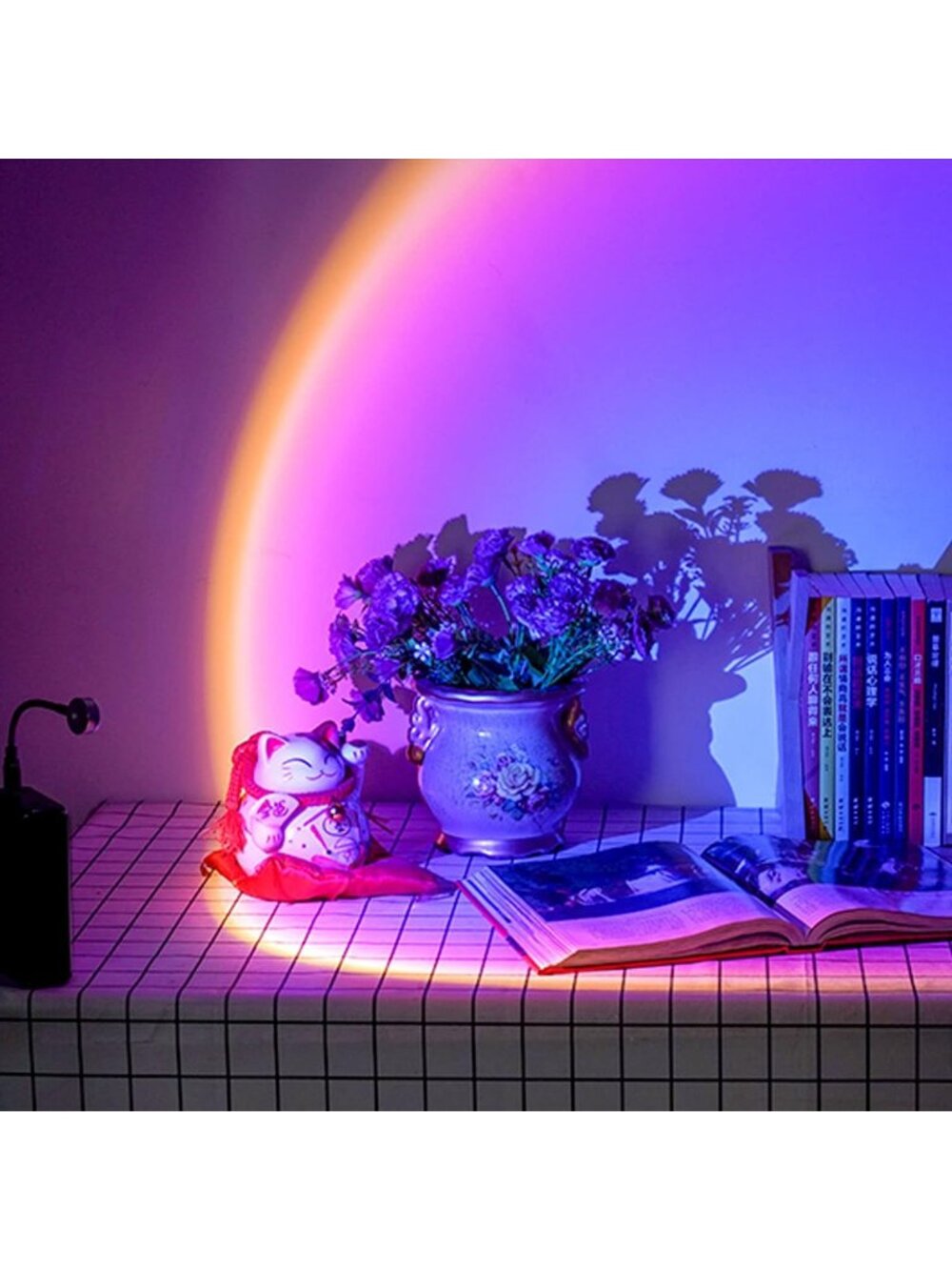 Sunset Lamp Projection USB LED Sun Projector 360 Rotation Desktop Mood light